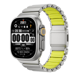 Titaanist Silikoonist Magnetiline Rihm Apple Watch Ultra 3/2 49mm Seeriale 11 10 46mm Metallist Rihm Iwatch 9 8 7 45mm 6 SE 5 44mm Titanium Material&For Ultra 3 2 1 49mm