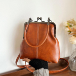 Yogodlns Vintage PU Nahast Inspireeritud Mini &Otilde;lakott Naistele Beež Kuldse Pandlaga Kinnitus Reguleeritav Rihm Stiilne V&auml;ike Ristkott 19x5x20cm must