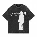 Vintage Punk Meeste &Uuml;legabariidiline T-s&auml;rk Streetwear Abstraktne Graafiline Prindi T&auml;hed T-s&auml;rk 2023 Harajuku Gooti L&otilde;tv T-s&auml;rk Top S mitmev&auml;rviline