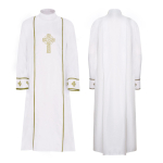 Valge Preestri R&uuml;&uuml; Vaimuliku Katoliku R&uuml;&uuml; Pastori Riietus Kost&uuml;&uuml;m Halloween Cosplay Preestri Palver&otilde;ivad Vintage R&uuml;&uuml; XL beež