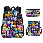 Blox Fruits Moodne Tr&uuml;kiga Koolikott, Pliiatsikott, Koolikott, Kolmeosaline Komplekt, Suure Mahutavusega V&auml;&auml;rtuslik Koolikott. Schoolbag + pencil case + shoulder bag