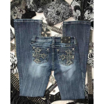 ZYLLO Y2k Ameerika Tasku Tikitud Litritega Sinised Harajuku Retro Lahtised Jeansid Uus Moodne K&otilde;rge V&ouml;&ouml;koht Kitsas L&otilde;ige Laienevad P&uuml;ksid S sinine