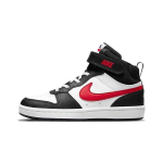 Nike Court Borough Mid 2 Vabaaja libisemisvastased kulumiskindlad keskmise s&auml;&auml;rega rulaketsid Must Valge Punane DO5891-161 28 black