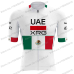 Isaac Del Toro Romero Mehhiko Meistri Jalgrattas&auml;rgi Komplekt UAE Team Jalgrattas&otilde;iduriided Meeste Maanteeratta S&auml;rgid &Uuml;likond P&uuml;ksid rihmadega XS white