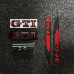 BSH1 VOLKSWAGEN VW GTI jaoks 3 tk 3D metallist auto pagasiruumi logo kleebis iluv&otilde;re embleemid m&auml;rk kleebised VW Golf 2 3 4 5 6 8 MK2 MK3 MK4 MK5 MK in2 jaoks