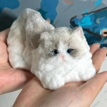 Suur Kass Taba Squishy Lamav Kass Fidget M&auml;nguasi Loomast Pigistatav M&auml;nguasi ASMR Stressileevendus Uudne M&auml;nguasi Lastele J&otilde;ulupeo Kingitus gray