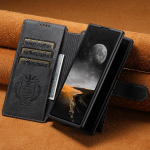 Magnetiline telefoni&uuml;mbris Samsung Galaxy Z Fold 7 Fold6 jaoks Traadita laadimise pandlaga Eemaldatav kaardihoidik Rahakott Klapp Nahast Kate Galaxy Z Fold6 gray