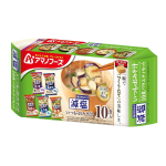 Amano Foods V&auml;hendatud soolasisaldusega tavaline misosupp 10 portsjonit mitmekesine komplekt beige