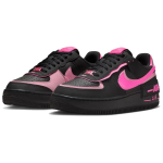 Nike AF1 Shadow S&uuml;nteetiline nahk, L&otilde;hestatud veisenahast Rula kingad Naiste Must Roosa CI0919-006 39 black