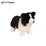 Kutsikas pl&uuml;&uuml;sist m&auml;nguasjad Border Collie t&auml;idisega nukk Simuleeritud koera m&auml;nguasjad Huvialid Kollektsioon Kodu kaunistus M&auml;nguasjad Loovad s&uuml;nnip&auml;evakingitused black