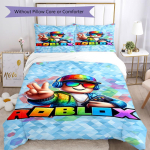 Roblox voodipesukomplekt Hingav tekikott padjap&uuml;&uuml;ridega Dekoratiivne voodipesu magamistuppa Kodu kaunistamine S&uuml;nnip&auml;evakingitus 135cmx200cm