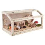 VEVOR Puust Hamstripuur 1000 x 520 x 505 mm 270-kraadise vaatega Hamstri Elupaik, N&auml;rimiskindel Akr&uuml;&uuml;l V&auml;ikelooma Puur Avatava &Uuml;lemise Osa jaoks 100 x 52 x 50.5 cm