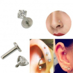 1 tk CZ Tragus Huuler&otilde;ngas K&otilde;rva K&otilde;hre Stud K&otilde;rvar&otilde;ngas Keha augustamine Ehted 3mm