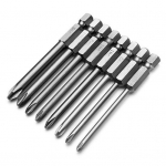 12 tk 50 mm 1/4-tollise kuuskantvarrega magnetilise ristkruvikeeraja otsikute puurimist&ouml;&ouml;riist 8Pcs