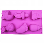 Silikoonvorm DIY Jelly Puding &Scaron;okolaadikook Beebi autojalg Karu Pudel K&uuml;psetamise Kaunistus T&ouml;&ouml;riistad RANDOM mitmev&auml;rviline