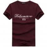 Lihtsa disainiga meeste puuvillane l&uuml;hikeste varrukatega T-s&auml;rk Meeste suur t&auml;navar&otilde;ivaste T-s&auml;rk vaba vabaaja T-s&auml;rk XXL veinipunane v&auml;rv