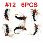 Bimoo 6PCS #12 volframp&auml;rlipea n&uuml;mf Fly vikerforelli k&auml;rbsep&uuml;&uuml;k 12