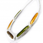 Dolce Vita [I5490] - Collier Cr&eacute;ateur 'Taya' orange vert roheline