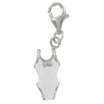 Les Tr&eacute;sors De Lily [Q4923] - H&otilde;bedane v&otilde;luripats  Swimsuit  h&otilde;bevalge (roodiumiga kaetud) - 15x7 mm valge