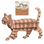 Les Tr&eacute;sors De Lily [Q4561] - 3D papist kujuke 'Cat' - tahvlid 16. 5x17. 5 cm pruun