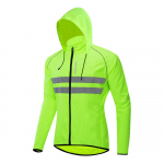 WOSAWE rattajope kapuutsiga Hi Vis veekindel tuulekindel bike Jersey jalgratta tuulemantel meestele XL roheline