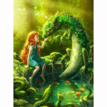 5D teemantmosaiik t&auml;isteemanttikandid t&uuml;drukule draakoni helmed teemant ristpistes teemant l&otilde;petamata 20X30CM