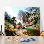Kunst DIY Maalimine numbrite j&auml;rgi Teemantmaal Numbrite maalimine &Otilde;limaal Digitaalne &otilde;limaal Hobid Kodusisustus 40x50cm no frame