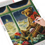Teemanttikandid karu t&auml;iskandiline kivikivi komplekt Uus saabumine Teemantmaaling Multifilm Mosaiik Aken J&otilde;ulukingitus Full Round (20X30CM)