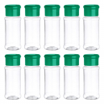 10 tk V&uuml;rtspurk plastikust soolapipra maitseainepurk K&ouml;&ouml;k S&auml;ilituskonteiner Grill Maitseainepudelid Sifteri kaanega kruus 10Pcs