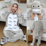 Loomakass Tiiger Kigurumi &Uuml;kssarvik Onesie T&auml;iskasvanud Teismelised Naiste Meeste Pidžaamad Naljakad Flanellist Soe Pehme Magamisriietus &Uuml;heosaline Jumpsuit Cosplay Kost&uuml;&uuml;m l
