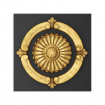 WCIC uus valge l&otilde;uend kuldsete lehtede seeria muster ja liblikas kodukaunistuse maalimine seinakaunistus rippuv maal 30*30cm