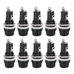 10 tk paneelikinnitusega kruvihoidiku korpus raadioklaastoru kaitsmete jaoks X 20 mm