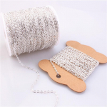 5M kullast h&otilde;bedast kaelakeekett ehete tegemiseks. DIY kaelakeekett k&auml;sitsi valmistatud materjalid 4