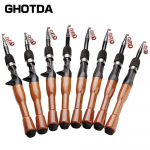 Peibutusritv 1,3 m 1,6 m 1,8 m Carbon Spinning Casting Baitcasting Mini Short Light Travel Land Ritv 1.3M must