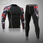 2tk meeste spordir&otilde;ivaste aluspesu komplekt Compress Long Johns meeste kaubam&auml;rkide spordi&uuml;likonnad Suurus S-4XL M