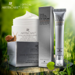 ARTISCARE tigude parandav n&auml;okreem + peptiidne silmaseerum rullmassaažiga 2 tk kortsudevastane eemaldage tumedad ringid