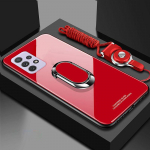 Karastatud klaasist telefoni&uuml;mbris Samsung Galaxy A73 A53 A33 A13 A03S A22 A52 A32 A42 A51 A71 A72 A12 5G magnetr&otilde;nga hoidiku aluse kate koos kaelapaelaga For Samsung A52 5G