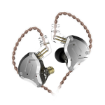 KZ ZS10 Pro 3,5 mm juhtmega k&otilde;rvasisesed k&otilde;rvaklapid 1DD+4BA h&uuml;briid HiFi muusikak&otilde;rvaklapid, 2 kontaktiga spordipeakomplekt No Mic must