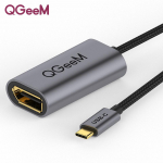 USB C-DisplayPort-adapterikaabel, 4K@60Hz USB 3.1 Type C Thunderbolt 3, &uuml;hildub naissoost DP-kaabliga MacBook Galaxy Huawei jaoks 18cm must