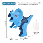 Dinosauruse heli tulepihustusp&uuml;stol Tyrannosaurus Rex Triceratops helivalgus suvine v&auml;lidessinfitseerimine ohutu p&uuml;stol lastele kaasaskantav m&auml;nguasi sinine