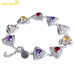 SACE GEMS Klassikaline tsirkoonist k&auml;ev&otilde;ru Naiste ehted Pulmalubaduse peokink mitmev&auml;rviline