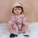 Reborn Baby Doll 3D-nahaga silikoonist kehalelu t&uuml;drukule 55 CM Art Bebe veenidega Riietus Vanni Boneca s&uuml;nnip&auml;evakingitus Finished doll