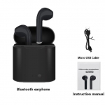 I7s juhtmeta k&otilde;rvaklapp Bluetooth veekindlad k&otilde;rvaklapid Sport k&otilde;rvaklapid mikrofoniga peakomplekt iPhone'i jaoks Huawei Xiaomi Samsung LG nutitelefon must