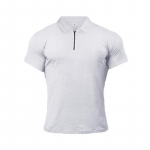 Muscleguys New Arrival Fitness Polo T-s&auml;rk Meeste T&otilde;mblukuga Puuvillane Polo T-s&auml;rk Moebr&auml;nd l&uuml;hikeste varrukatega J&otilde;usaal Kulturismi riided pehmem mugav polos&auml;rk M must