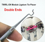 Hambaravi ortodontiline TWIRL-ON moodul ligatuuri lipsu asetaja paigutus Mugav kasutust&ouml;&ouml;riist Dentis Tools 1 piece