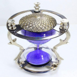 Messingist siksakiline liivataimer Liivakell Liivaklaasist kell, mis sobib ideaalselt treeningtee valmistamiseks Antiikne merekaunistus