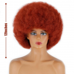 MISS PARUK Afro-naiste krussis lokkis parukas s&uuml;nteetilisest kiust l&uuml;hikesest ingverist parukas Cosplay igap&auml;evaseks kandmiseks peo&otilde;htuks