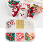 6 stiilis k&uuml;&uuml;nte valge lumi j&otilde;uluk&uuml;&uuml;nte kaunistused k&uuml;&uuml;nte kunsti manik&uuml;&uuml;ri t&ouml;&ouml;riistad disain DIY k&uuml;&uuml;nte kaunistus