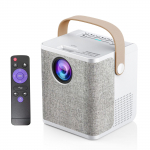 LD01 kaasaskantav LCD LED-projektor Android 7.1 kodukinos&uuml;steem 2.4G/5G kaheribaline WiFi BT4.0 juhtmeta US Plug valge