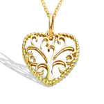Les Tr&eacute;sors De Lily [R7409] &ndash; kullatud  Love  ripats - 15x15 mm (elupuu) kuld